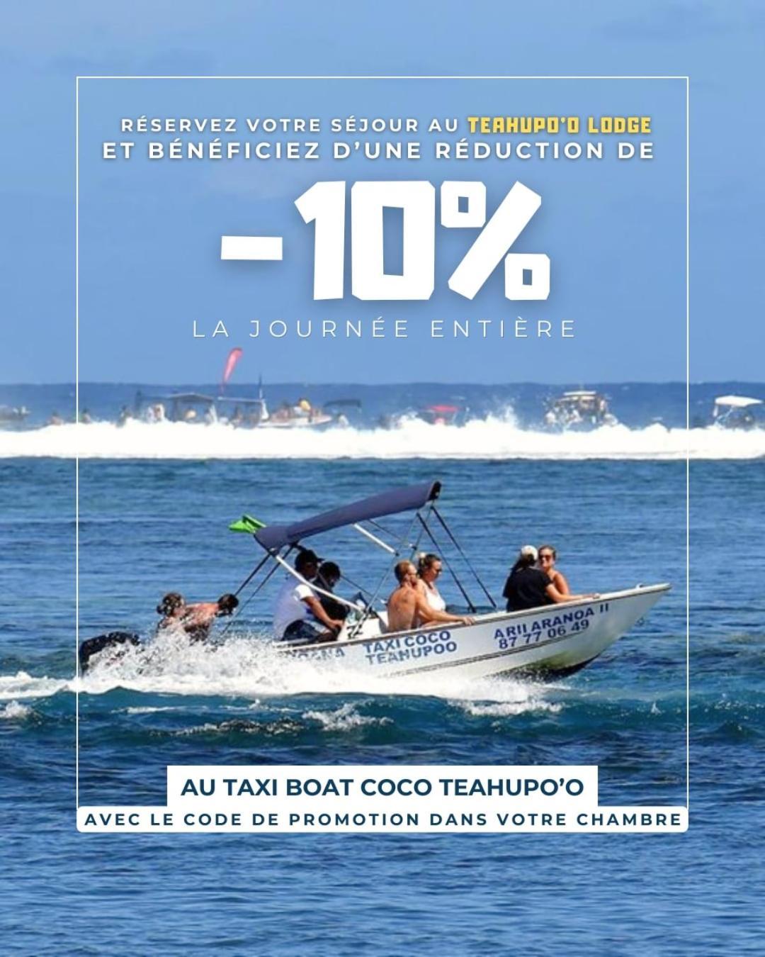 Teahupo'O Lodge, Fare Raepu'U, L'Aventure Du Bout De L'Ile En Famille Ou Entre Amis Teahupoo Zewnętrze zdjęcie